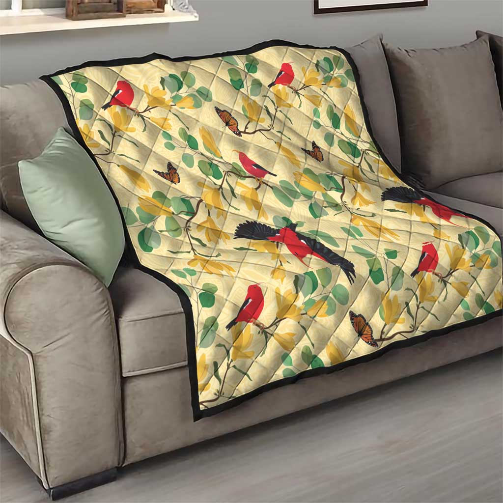 Aloha Hawaii Quilt I'iwi on Mamane Pastel Cream LT7 - Polynesian Pride