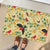 Aloha Hawaii Rubber Doormat I'iwi on Mamane Pastel Cream