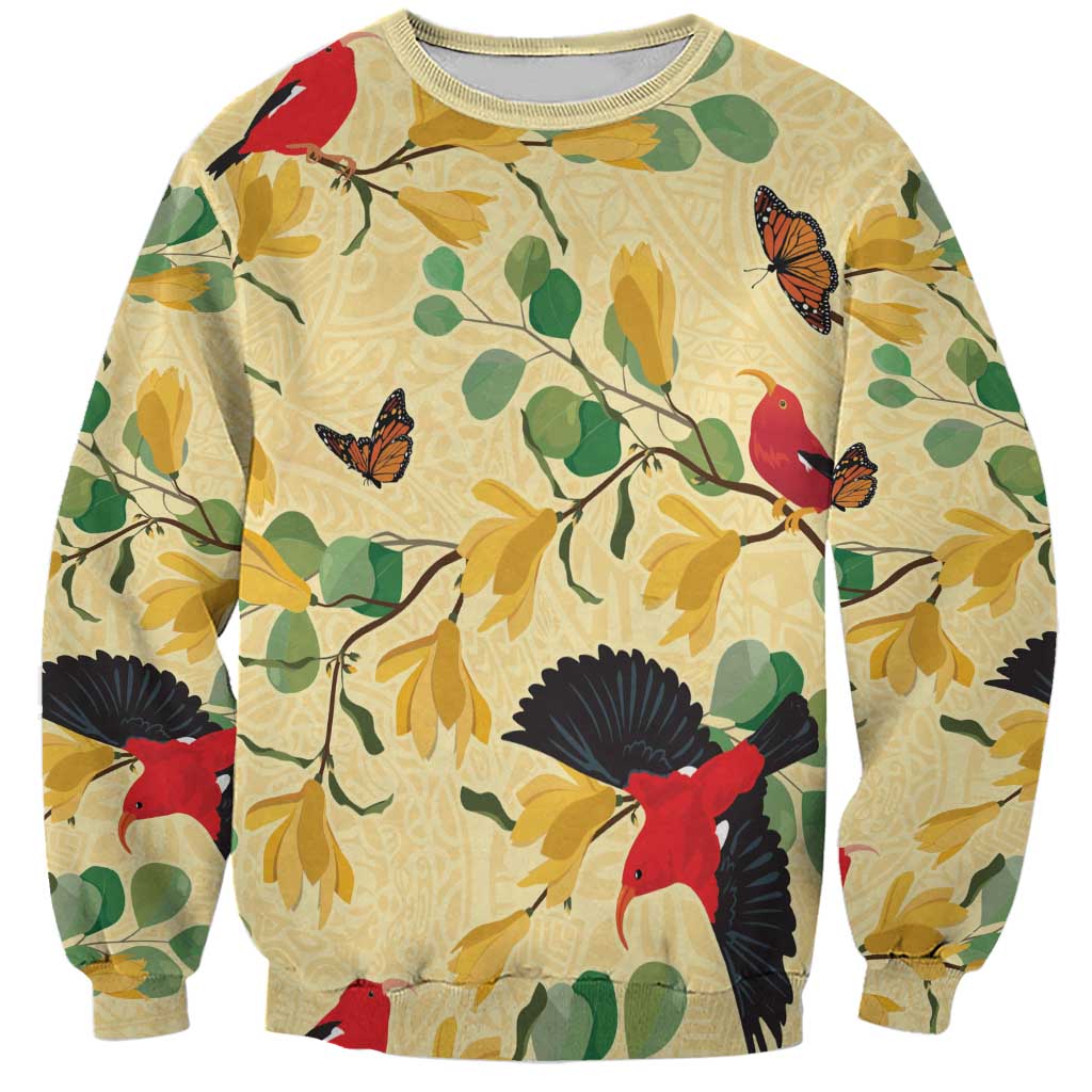 Aloha Hawaii Sweatshirt I'iwi on Mamane Pastel Cream