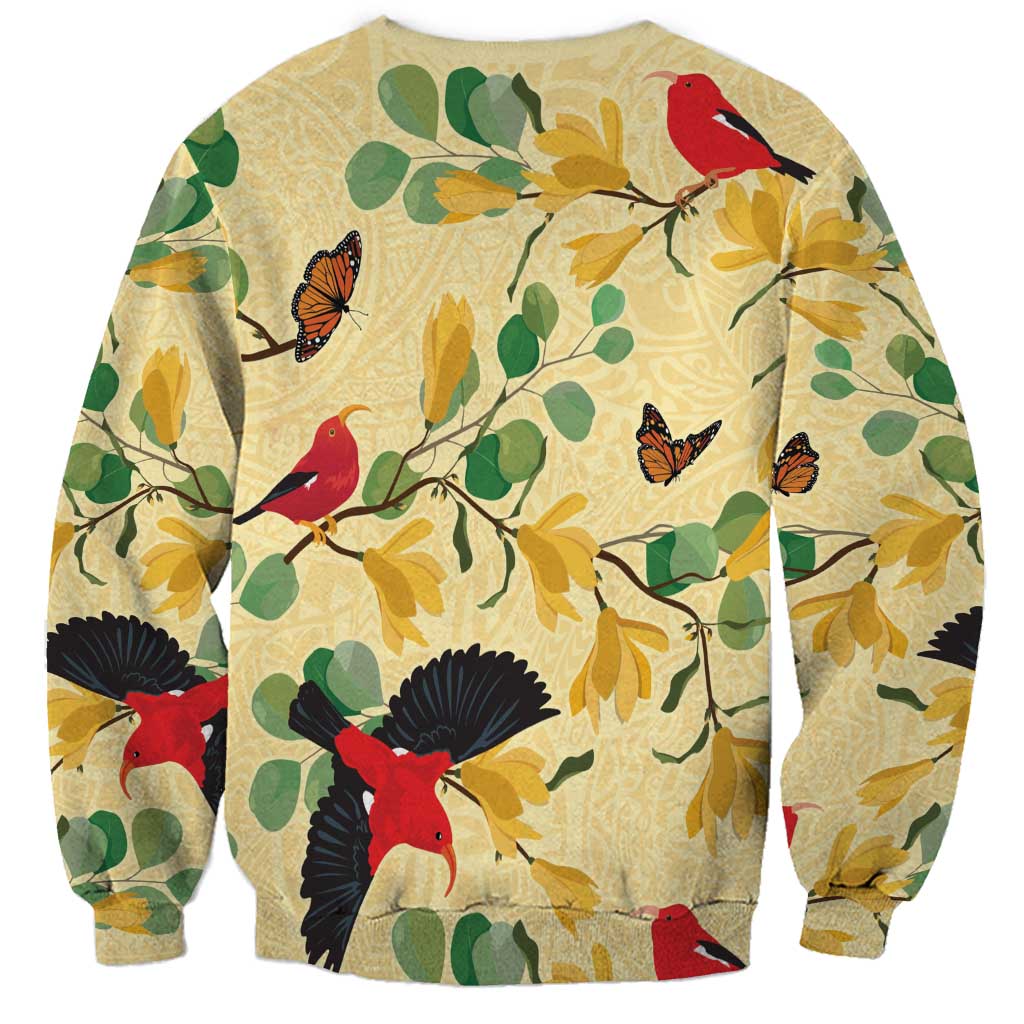 Aloha Hawaii Sweatshirt I'iwi on Mamane Pastel Cream