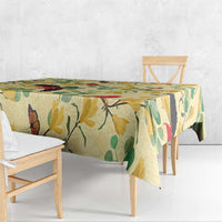 Aloha Hawaii Tablecloth I'iwi on Mamane Pastel Cream