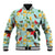 Aloha Hawaii Baseball Jacket I'iwi on Mamane Pastel Turquoise