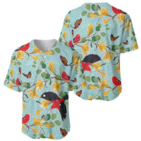 Aloha Hawaii Baseball Jersey I'iwi on Mamane Pastel Turquoise LT7 - Polynesian Pride