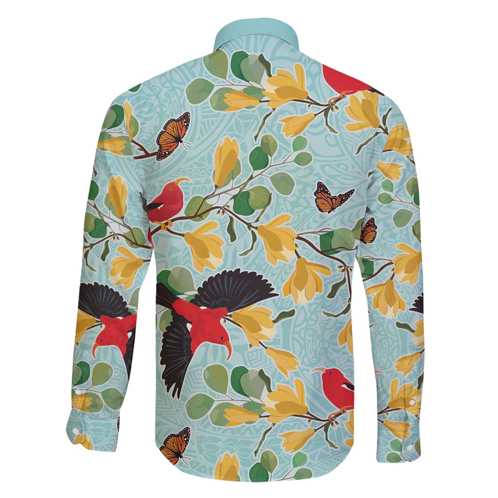 Aloha Hawaii Family Matching Puletasi and Hawaiian Shirt I'iwi on Mamane Pastel Turquoise