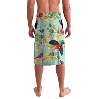 Aloha Hawaii Lavalava I'iwi on Mamane Pastel Turquoise