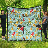 Aloha Hawaii Quilt I'iwi on Mamane Pastel Turquoise LT7 - Polynesian Pride