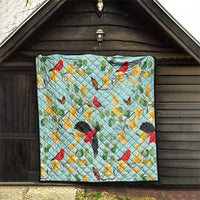 Aloha Hawaii Quilt I'iwi on Mamane Pastel Turquoise LT7 - Polynesian Pride