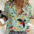Aloha Hawaii Women Casual Shirt I'iwi on Mamane Pastel Turquoise