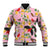 Aloha Hawaii Baseball Jacket I'iwi on Mamane Pastel Pink