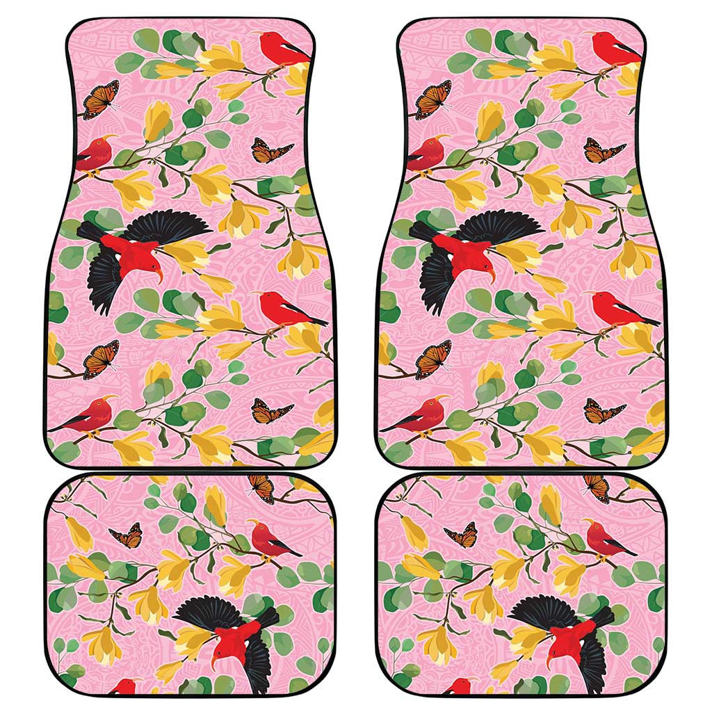 Aloha Hawaii Car Mats I'iwi on Mamane Pastel Pink