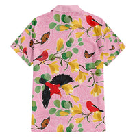 Aloha Hawaii Family Matching Summer Maxi Dress and Hawaiian Shirt I'iwi on Mamane Pastel Pink LT7 - Polynesian Pride