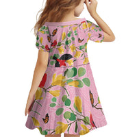 Aloha Hawaii Family Matching Tank Maxi Dress and Hawaiian Shirt I'iwi on Mamane Pastel Pink LT7 - Polynesian Pride