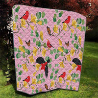 Aloha Hawaii Quilt I'iwi on Mamane Pastel Pink LT7 - Polynesian Pride