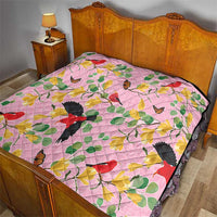 Aloha Hawaii Quilt I'iwi on Mamane Pastel Pink LT7 - Polynesian Pride
