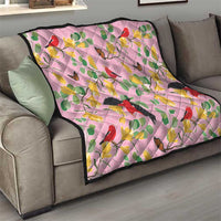 Aloha Hawaii Quilt I'iwi on Mamane Pastel Pink LT7 - Polynesian Pride