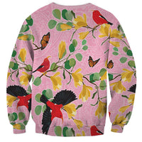 Aloha Hawaii Sweatshirt I'iwi on Mamane Pastel Pink
