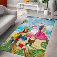 Have Yourself A Beachy Little Christmas Area Rug with Santa Chilling - Polynesian Pride