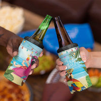 Have Yourself A Beachy Little Christmas 4 in 1 Can Cooler Tumbler with Santa Chilling - Polynesian Pride