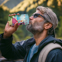 Have Yourself A Beachy Little Christmas 4 in 1 Can Cooler Tumbler with Santa Chilling - Polynesian Pride