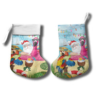 Have Yourself A Beachy Little Christmas Stocking with Santa Chilling - Polynesian Pride