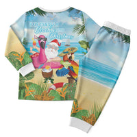 Have Yourself A Beachy Little Christmas Pajama Set with Santa Chilling - Polynesian Pride