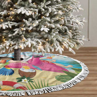 Have Yourself A Beachy Little Christmas Tree Skirt with Santa Chilling - Polynesian Pride