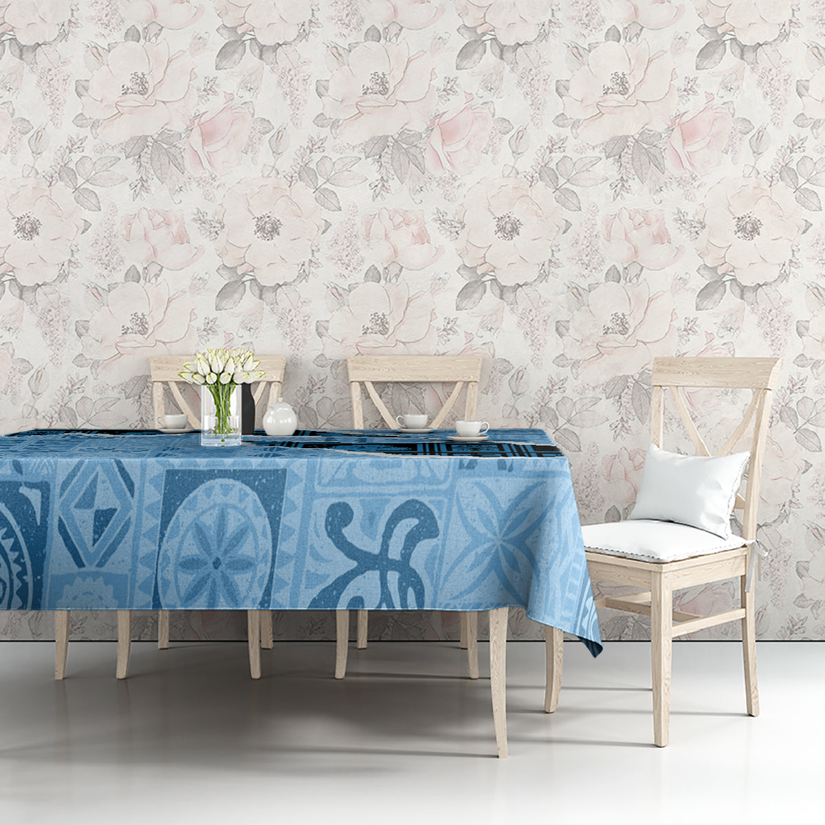 Bula Fiji Tapa Mix Christmas Tablecloth Vintage Style LT7 - Polynesian Pride