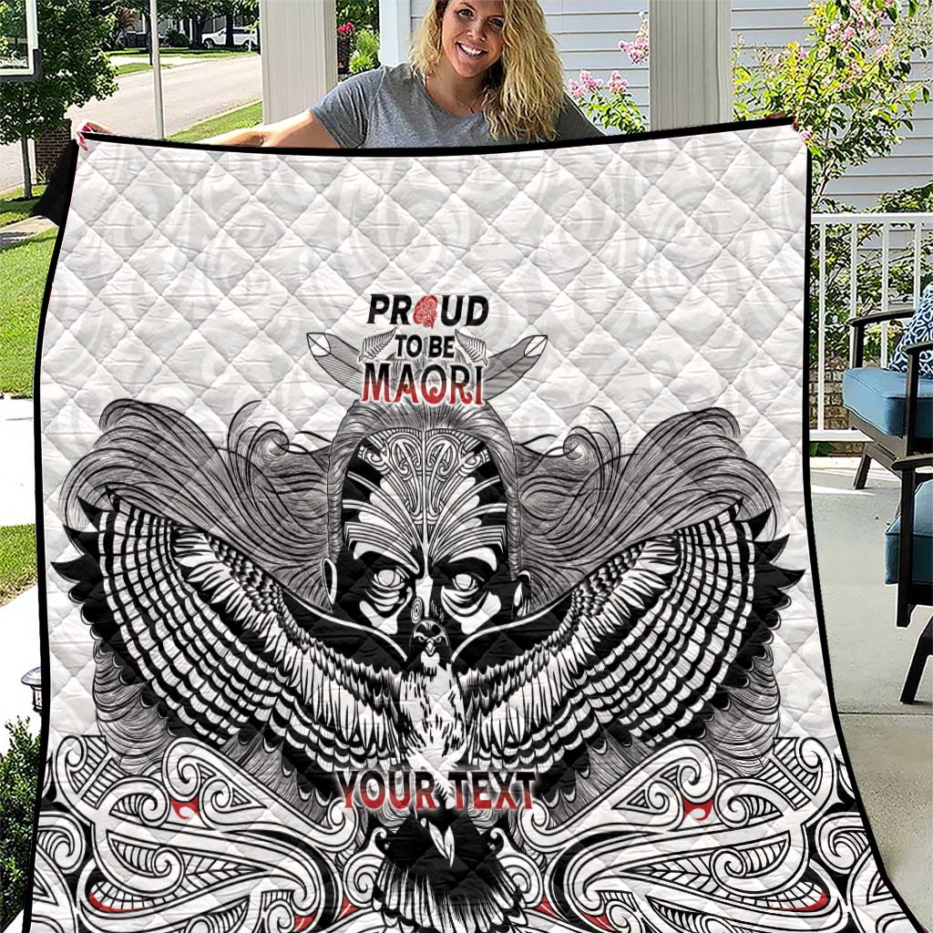 Aotearoa Personalized Quilt Proud To Be Maori LT7 White - Polynesian Pride