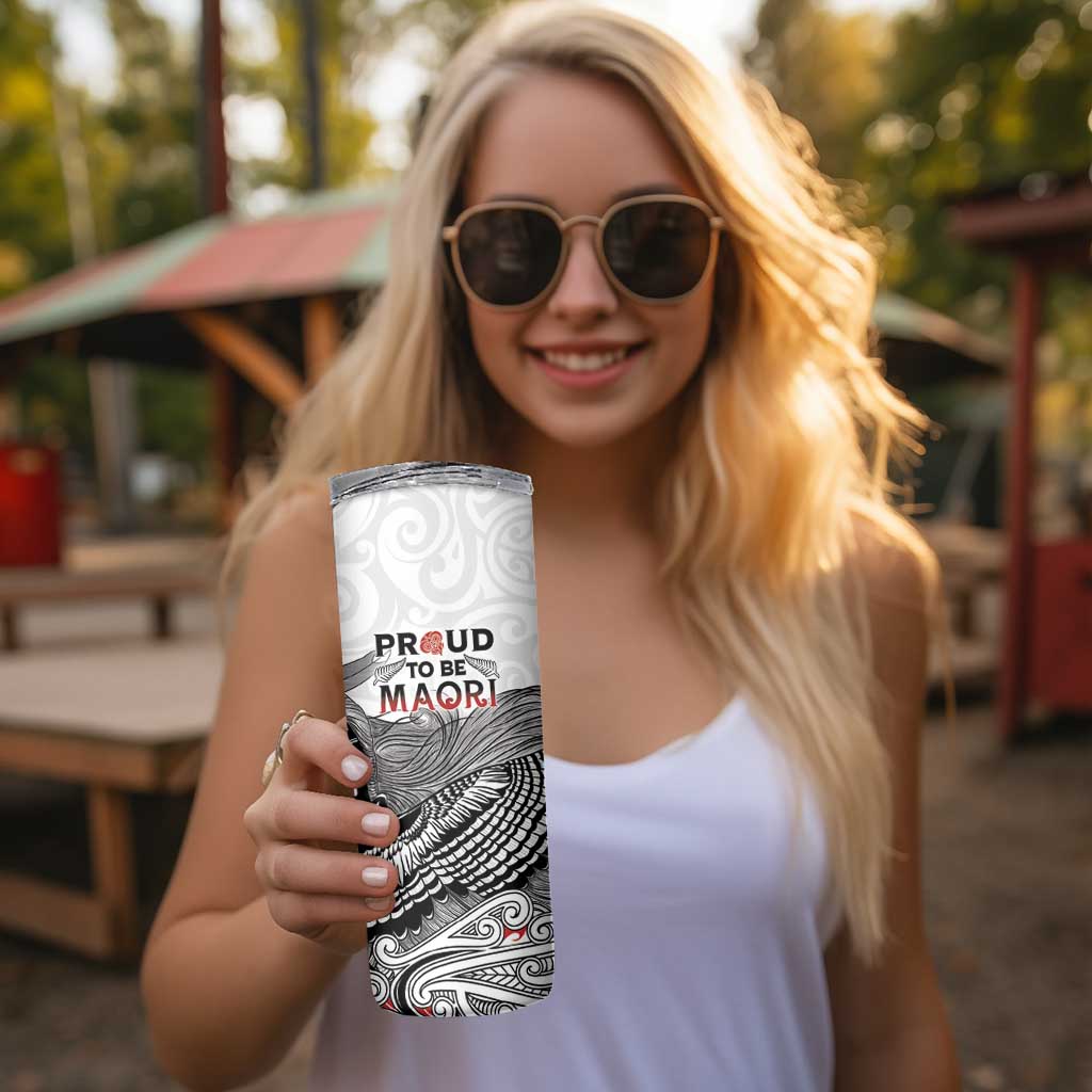 Aotearoa Personalized Skinny Tumbler Proud To Be Maori