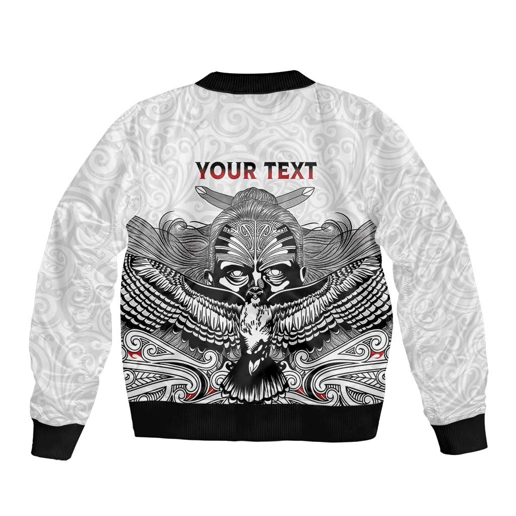 Aotearoa Personalized Sleeve Zip Bomber Jacket Proud To Be Maori