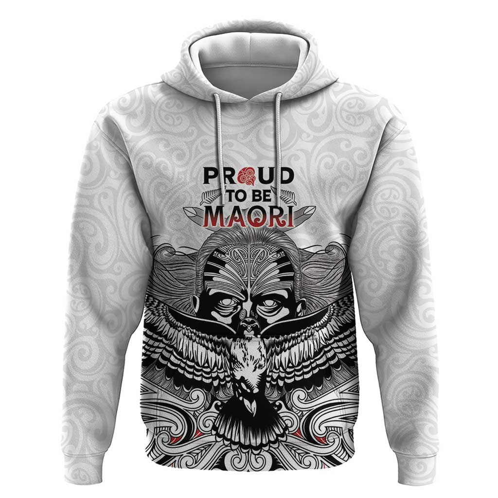 Aotearoa Personalized Zip Hoodie Proud To Be Maori LT7 Pullover Hoodie White - Polynesian Pride