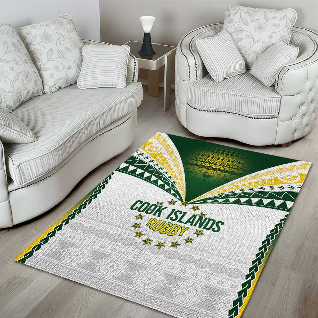 Cook Islands Rugby Area Rug Kuki's Aitu Champions - Polynesian Pride