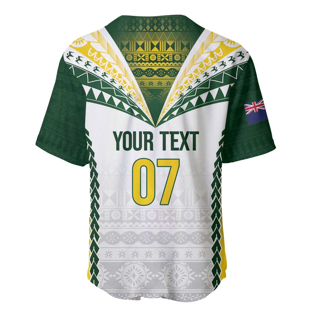 Cook Islands Rugby Custom Baseball Jersey Kuki's Aitu Champions - Polynesian Pride