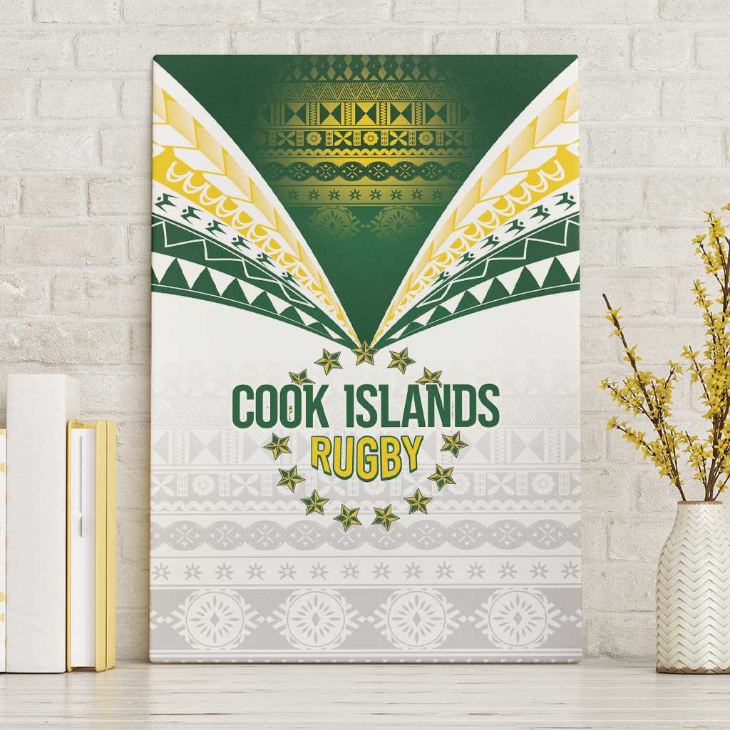 Cook Islands Rugby Canvas Wall Art Kuki's Aitu Champions - Polynesian Pride