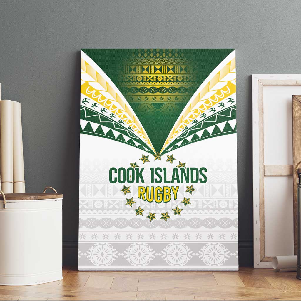 Cook Islands Rugby Canvas Wall Art Kuki's Aitu Champions - Polynesian Pride