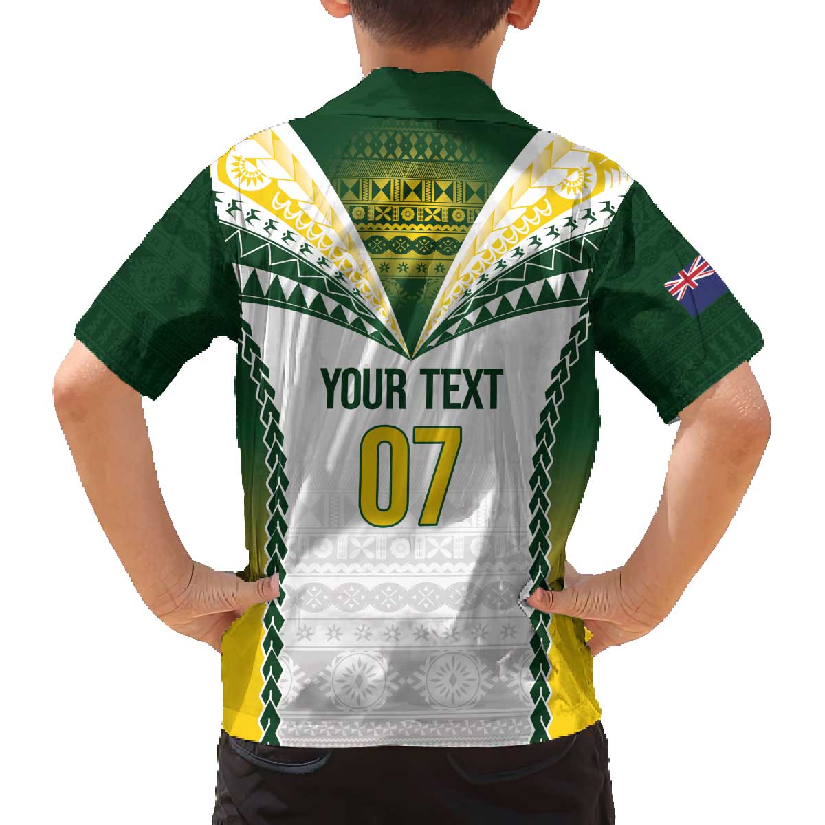 Cook Islands Rugby Custom Family Matching Off The Shoulder Long Sleeve Dress and Hawaiian Shirt Kuki's Aitu Champions - Polynesian Pride