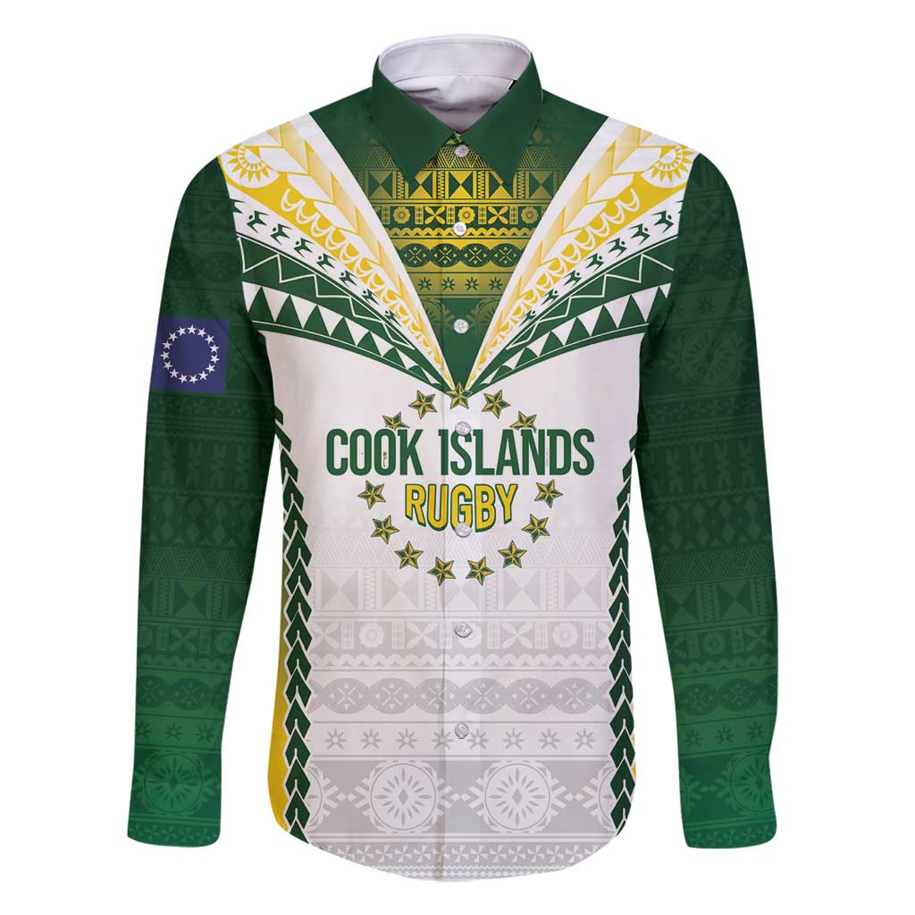 Cook Islands Rugby Custom Family Matching Tank Maxi Dress and Hawaiian Shirt Kuki's Aitu Champions - Polynesian Pride