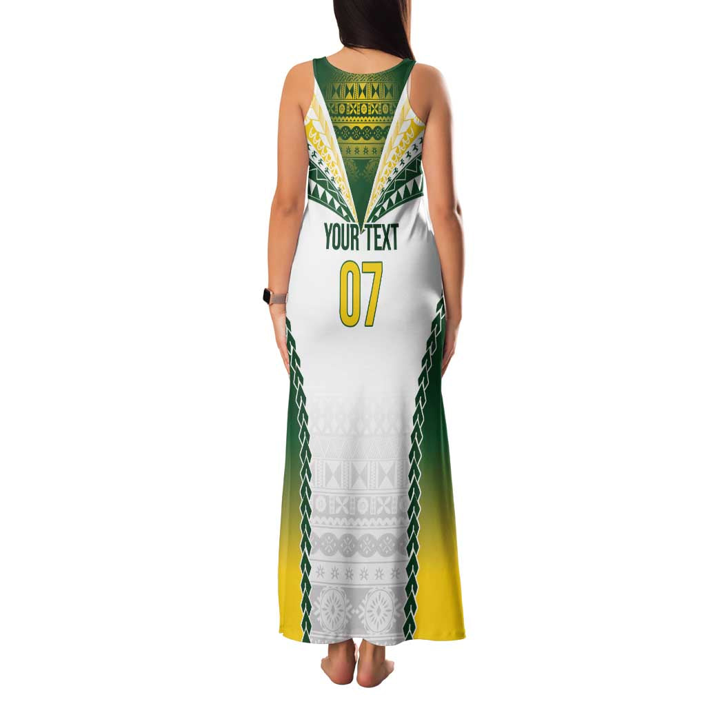 Cook Islands Rugby Custom Family Matching Tank Maxi Dress and Hawaiian Shirt Kuki's Aitu Champions - Polynesian Pride