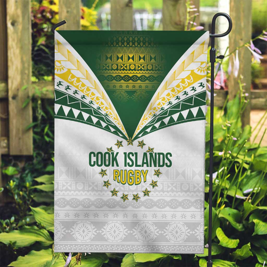 Cook Islands Rugby Garden Flag Kuki's Aitu Champions - Polynesian Pride
