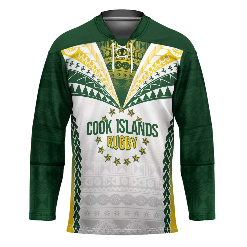 Cook Islands Rugby Custom Hockey Jersey Kuki's Aitu Champions - Polynesian Pride