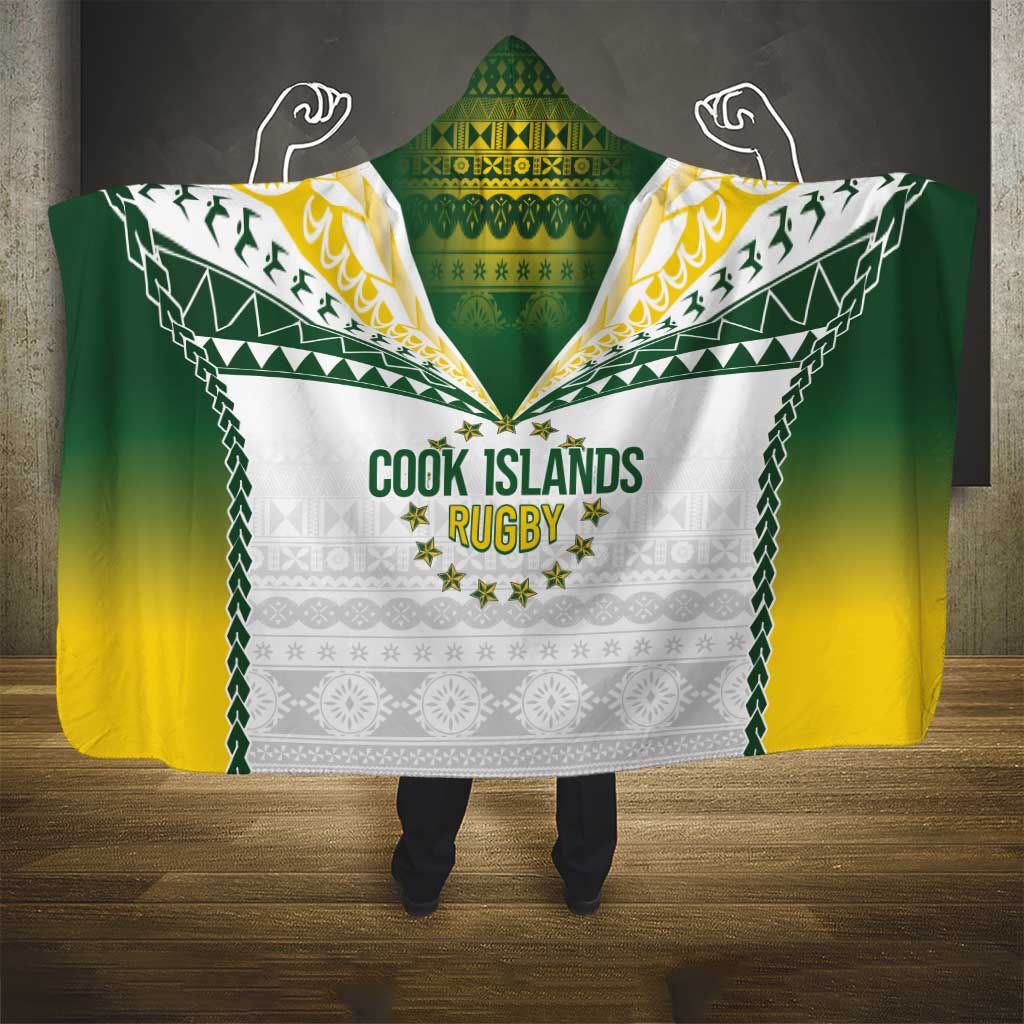 Cook Islands Rugby Hooded Blanket Kuki's Aitu Champions - Polynesian Pride