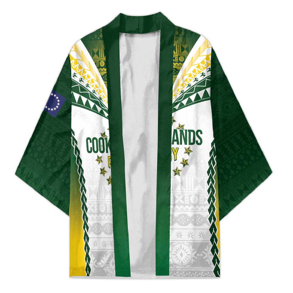 Cook Islands Rugby Custom Kimono Kuki's Aitu Champions - Polynesian Pride