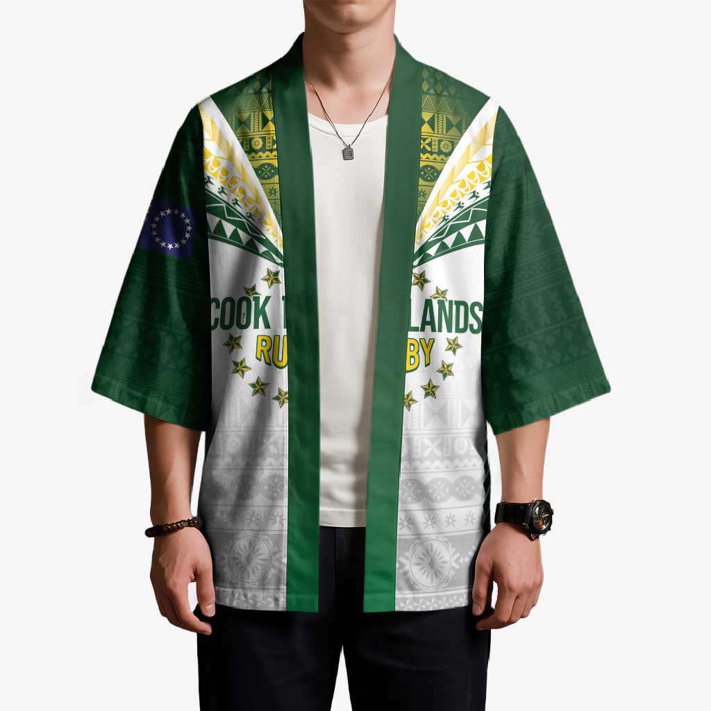 Cook Islands Rugby Custom Kimono Kuki's Aitu Champions - Polynesian Pride