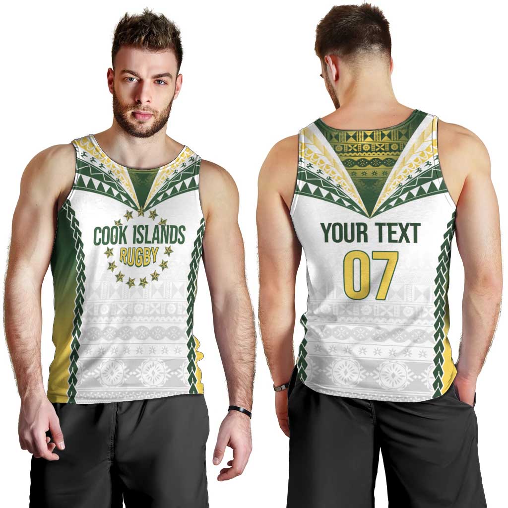 Cook Islands Rugby Custom Men Tank Top Kuki's Aitu Champions - Polynesian Pride