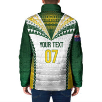 Cook Islands Rugby Custom Padded Jacket Kuki's Aitu Champions - Polynesian Pride