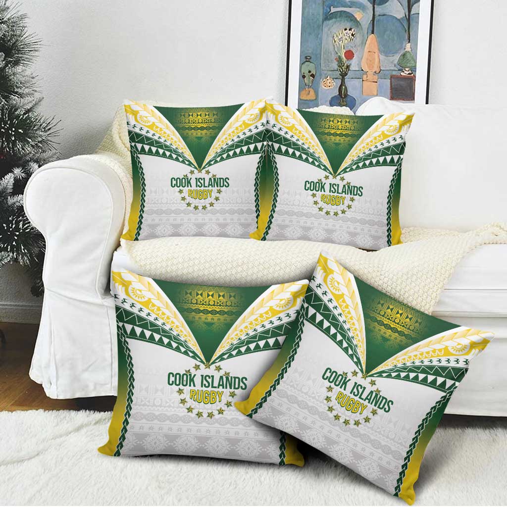 Cook Islands Rugby Pillow Cover Kuki's Aitu Champions - Polynesian Pride
