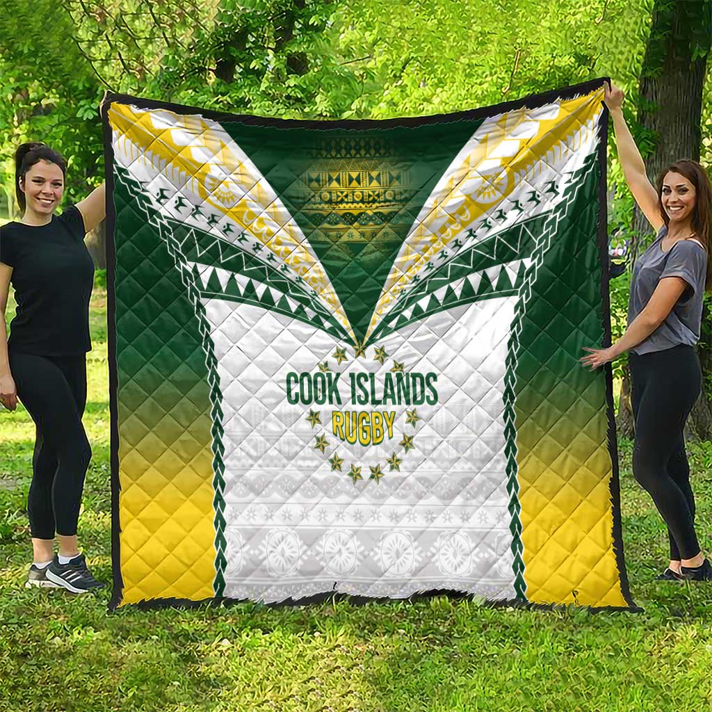 Cook Islands Rugby Quilt Kuki's Aitu Champions - Polynesian Pride
