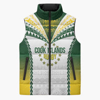 Cook Islands Rugby Custom Sleeveless Puffer Jacket Kuki's Aitu Champions - Polynesian Pride