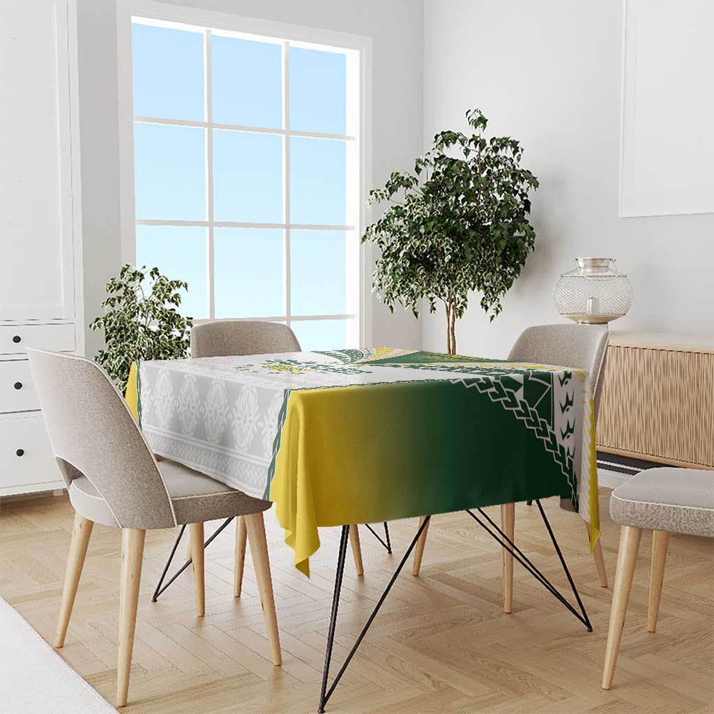 Cook Islands Rugby Tablecloth Kuki's Aitu Champions - Polynesian Pride