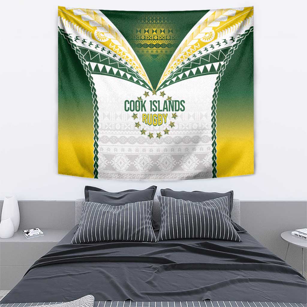 Cook Islands Rugby Tapestry Kuki's Aitu Champions - Polynesian Pride